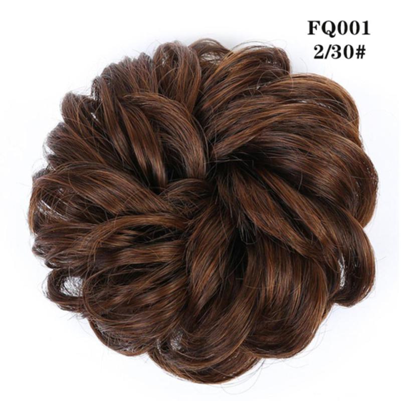 Short Curly Wave Synthetic Hair Buns for Women