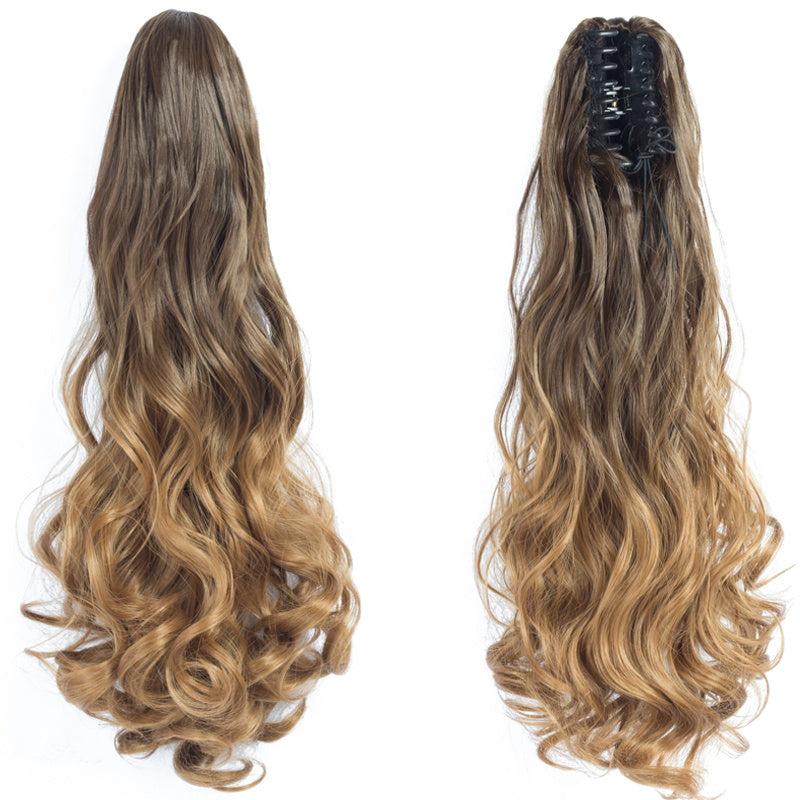 22 Inch Curly Wavy Ponytail Extensions with Claw Clip and Drawstring