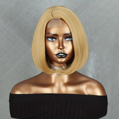 Short Bob Wig 4x1 Lace Wig 25 4 Cm Synthetic Straight Hair Replacement
