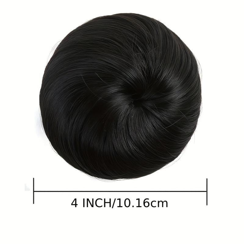 Donut Hair Bun with Drawstring High-Temp Fiber Chignon Hair Accessory