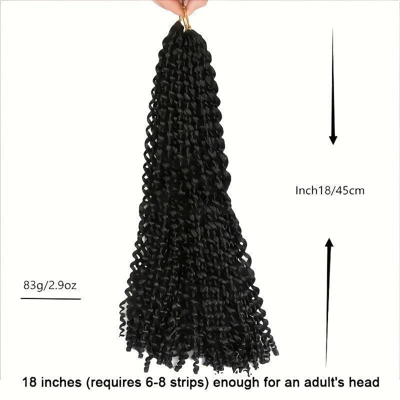 6pack 45 Passion Twist Braids Hair Pieces Synthetic Crochet Hair Extensions