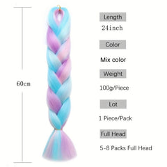 Jumbo Braiding Hair 100g 60 96 Cm Synthetic Ombre Hair Braids Extension
