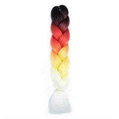 60 96 Cm Multicolor Jumbo Braiding Extension Synthetic Fiber Long Twist Braids