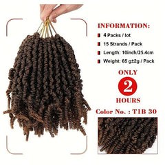 6pack 25 Synthetic Bomb Twist Hair Pre Twisted Passion Extensions