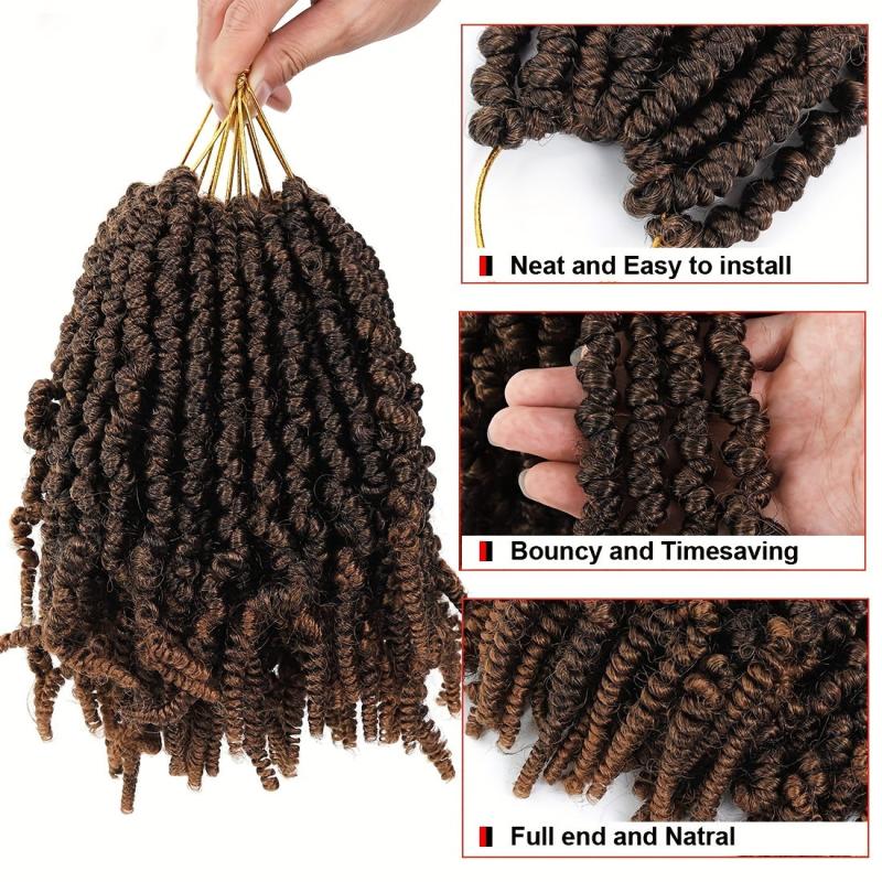 6pack 25 Synthetic Bomb Twist Hair Pre Twisted Passion Extensions