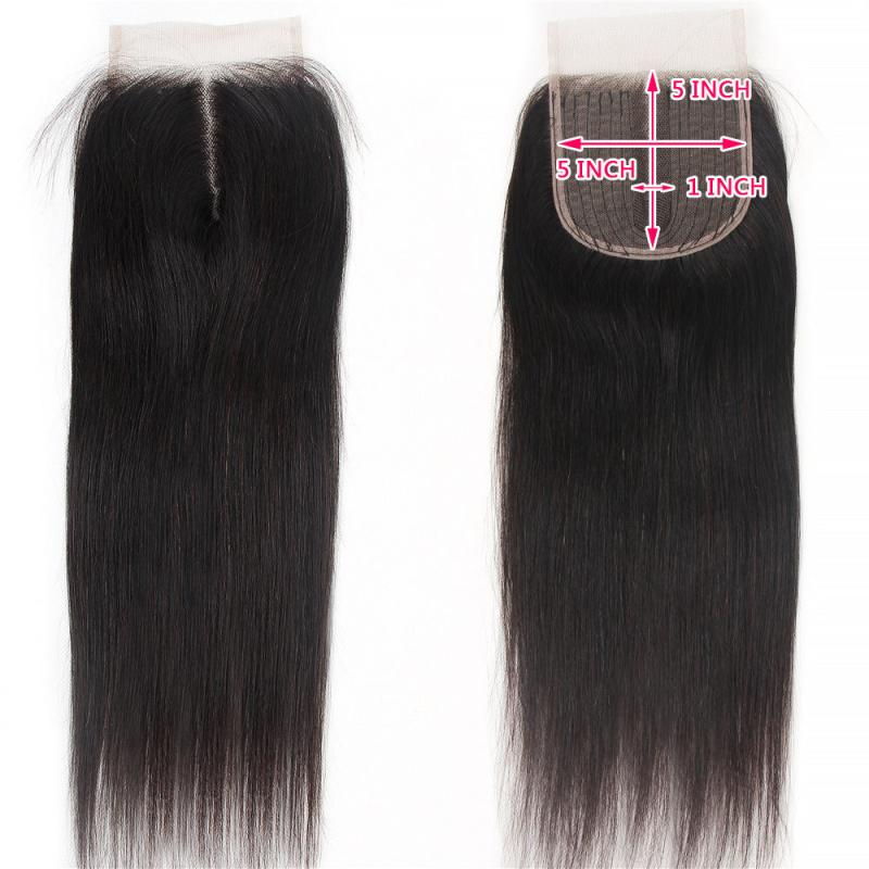 Brazilian Human Hair Lace Closure 20-32-60-96 Cm Straight