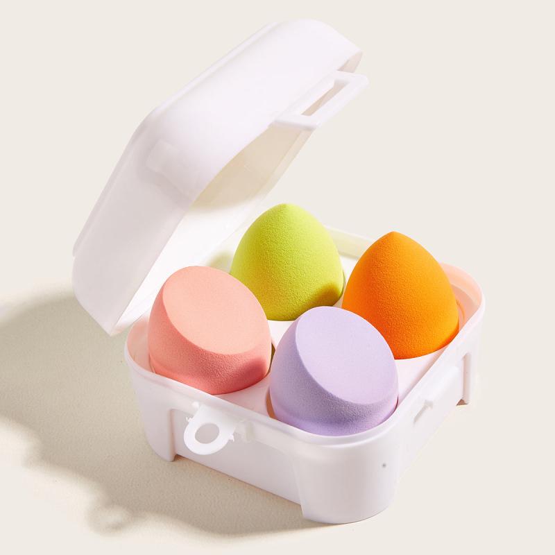 4-Piece Soft Latex Makeup Sponge Set for Flawless Results