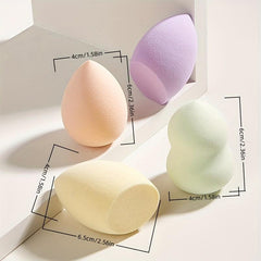 4-Piece Soft Latex Makeup Sponge Set for Flawless Results