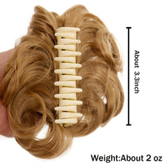 High Temp Synthetic Curler Wig w/ Hairbands & Ties for Women