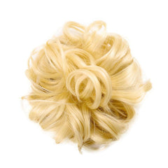 High Temp Synthetic Curler Wig w/ Hairbands & Ties for Women