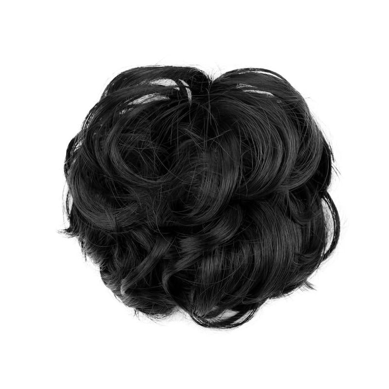 High Temp Synthetic Curler Wig w/ Hairbands & Ties for Women