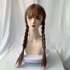 Long Double Ponytail Movie Cosplay Wig With Bangs