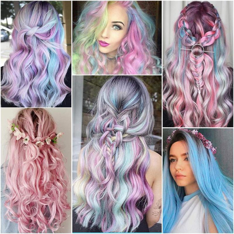 10 pcs Unicorn Clip In Hair Extensions for Women Girls 66 04 cm