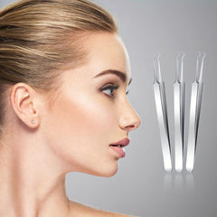 Professional Blackhead Remover Tweezers Precision Pimple Popper Tool Kit