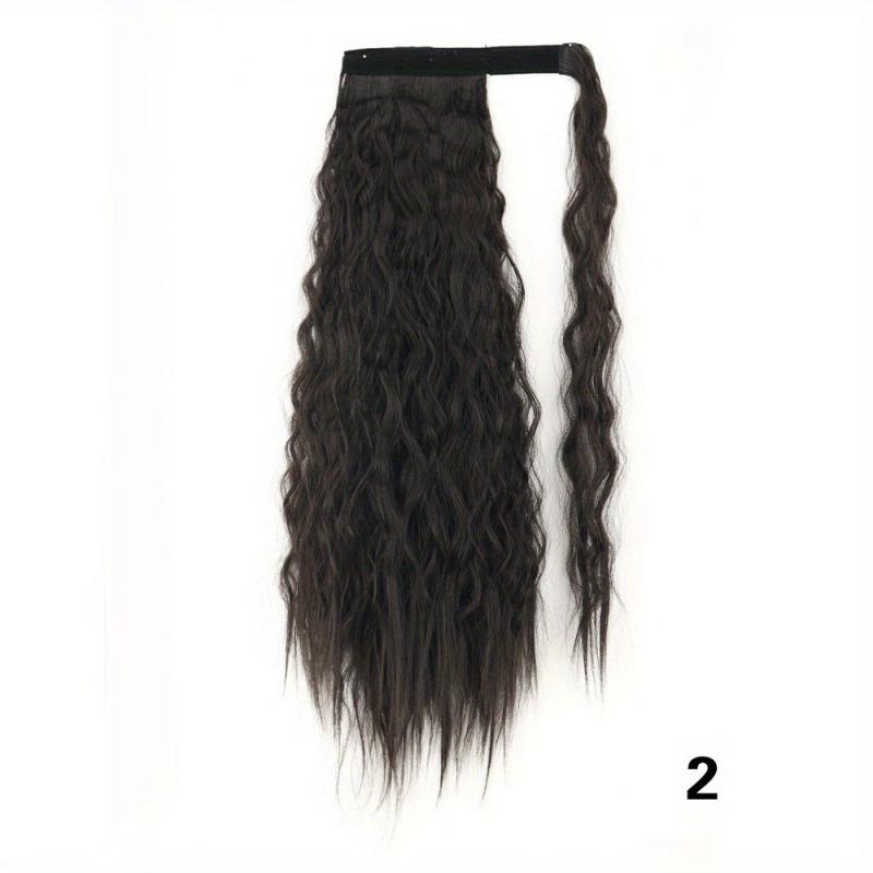 Long Curly Wavy Ponytail Extensions with Hair Tie Synthetic Fiber Wrap Around