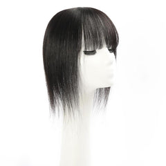 8-12 Inch Human Hair Topper Clip In Hair Piece for Women with Thinning Hair