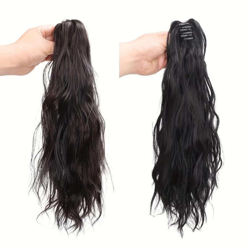 Long Wavy Claw Clip Ponytail Extensions for Women