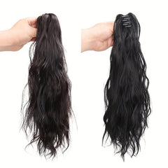Long Wavy Claw Clip Ponytail Extensions for Women