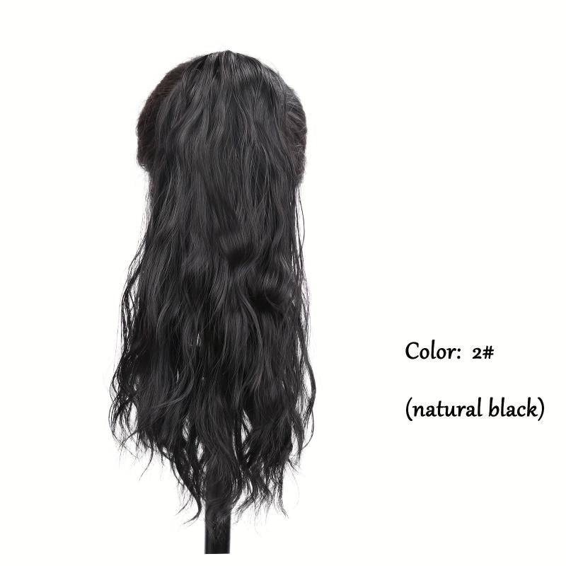 Long Wavy Claw Clip Ponytail Extensions for Women