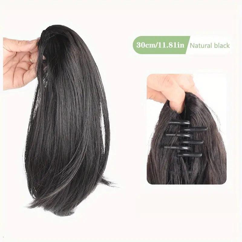 Short Curly Ponytail Extension Claw Hair Piece Thick Hair Extensions 25 4 cm