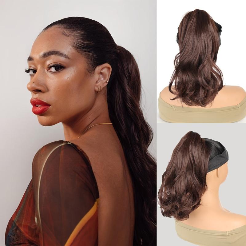 Claw Ponytail Medium Long Curly Wavy Ponytail Extensions