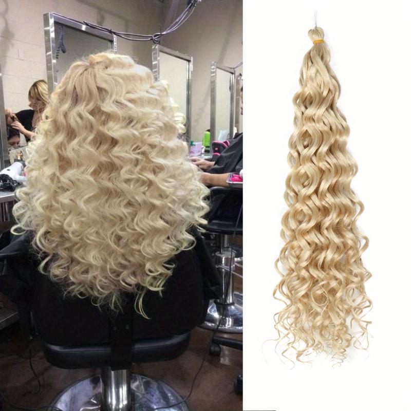 Short Curly Crochet Hair Beach Curl Water Wave Deep Twist Crochet Braids Extensi