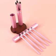 5PCS Mini Eye Makeup Brushes Set Travel Portable Cosmetic Brush Kit