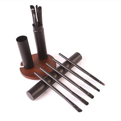 5PCS Mini Eye Makeup Brushes Set Travel Portable Cosmetic Brush Kit