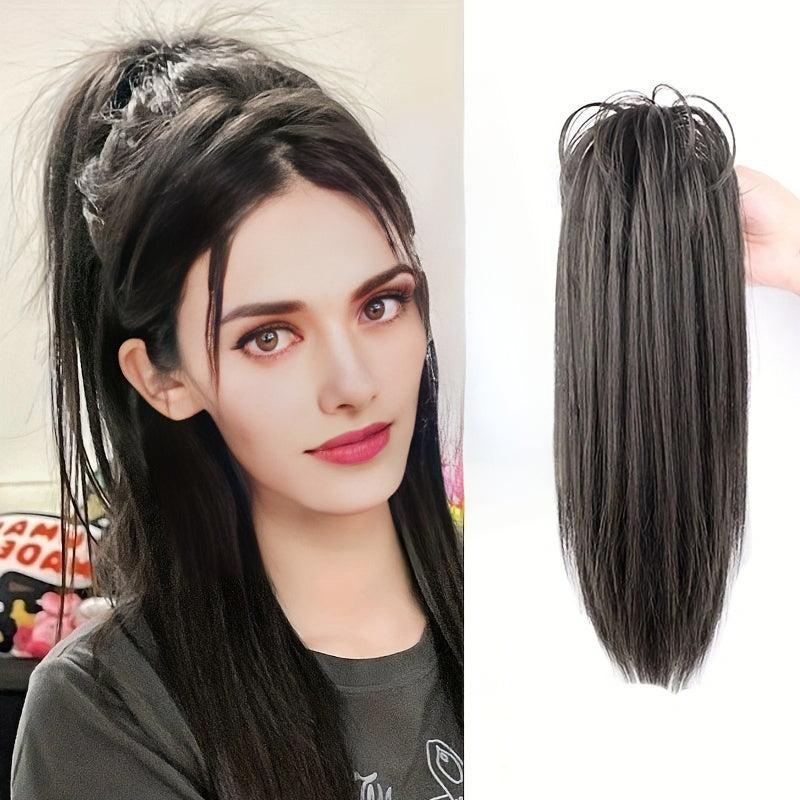 Long Straight Claw Ponytail 35 Wig Braid Waterfall Ponytail