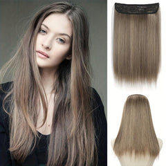 Long Straight Hair Extensions Invisible Wire Adjustable Size