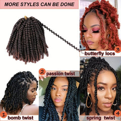 20 32 Cm Spring Twist Hair Fluffy Bomb Twist Crochet Braiding Hair Extensions