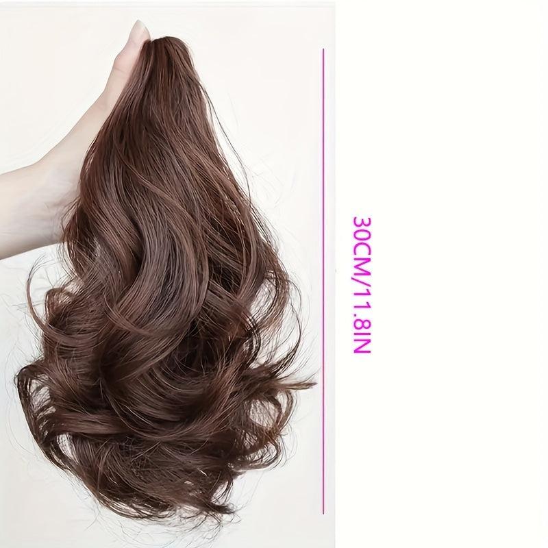 Curly Wavy Ponytail Extensions Natural Looking Daily Use