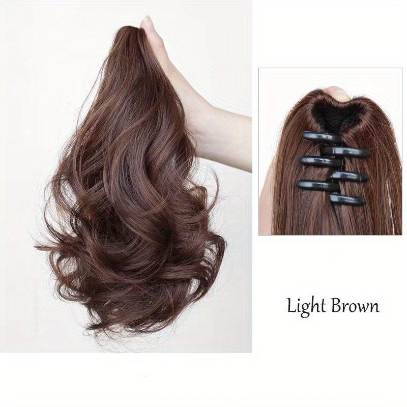 Curly Wavy Ponytail Extensions Natural Looking Daily Use