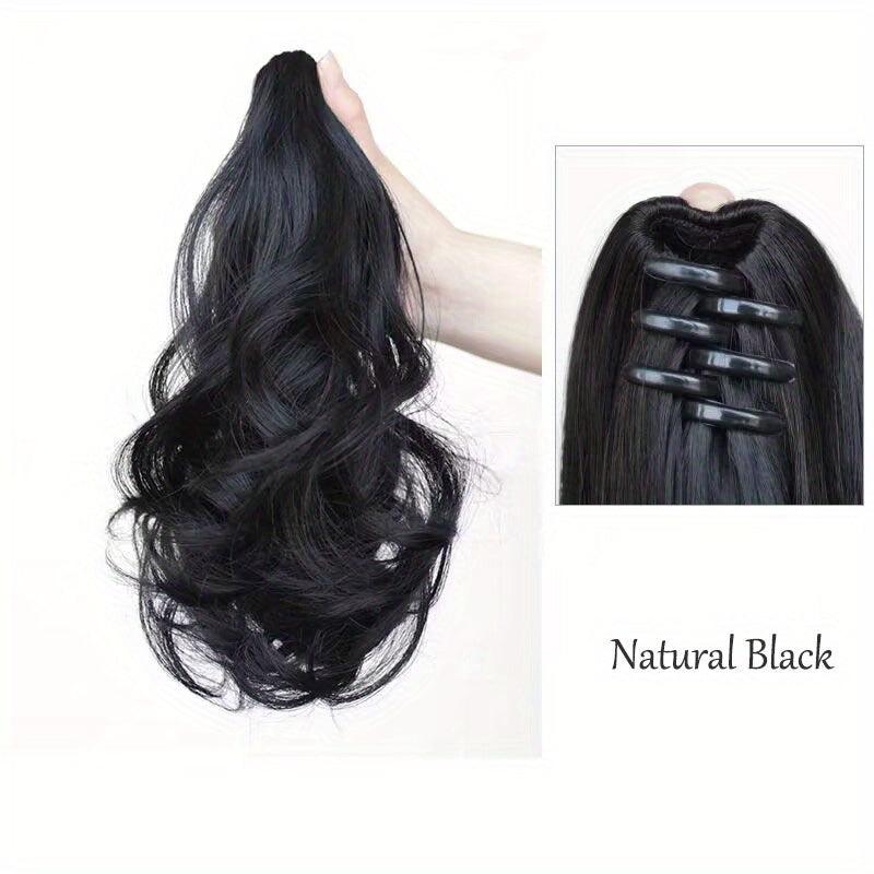 Curly Wavy Ponytail Extensions Natural Looking Daily Use