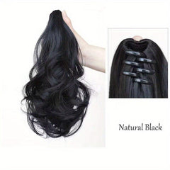 Curly Wavy Ponytail Extensions Natural Looking Daily Use