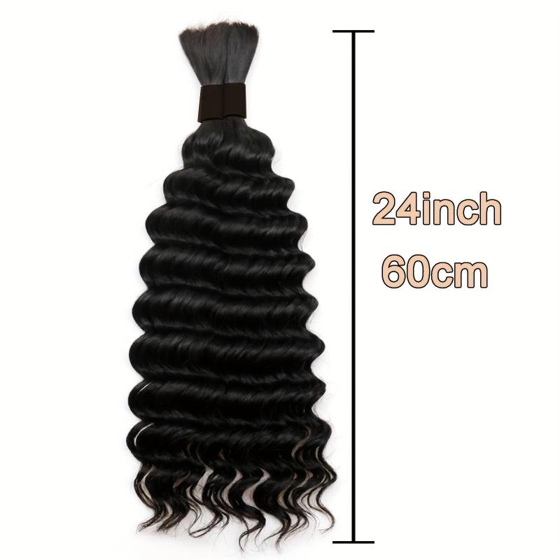 Brazilian Virgin Human Hair Bulk For Micro Braids Wet And Wavy