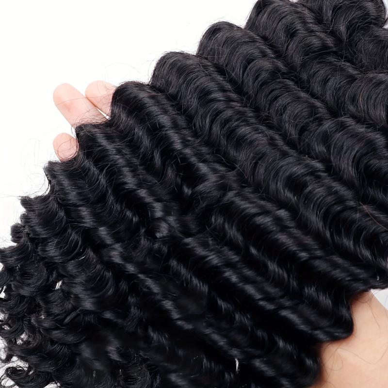 Brazilian Virgin Human Hair Bulk For Micro Braids Wet And Wavy