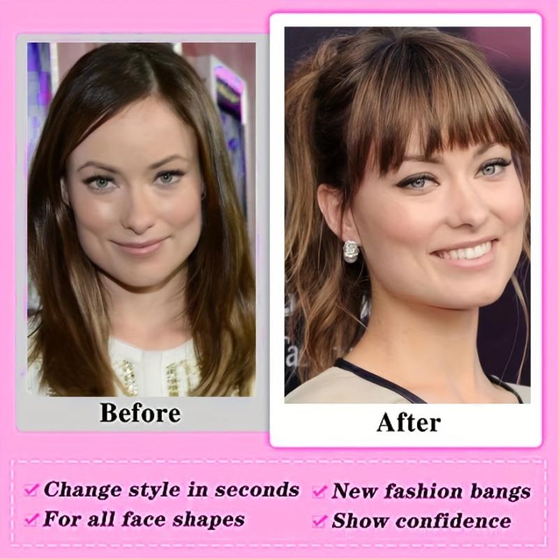 Clip In Wispy Bangs One Piece Hair Extensions