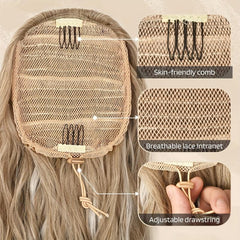 50 8 Cm Drawstring Ponytail Hair Extensions For Women Long Curly Wavy Ponytail