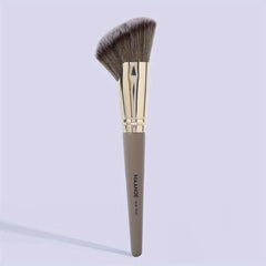 Angled Kabuki Makeup Brush for Face Contouring and Highlighting