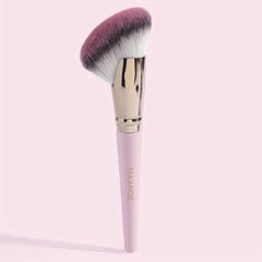 Angled Kabuki Makeup Brush for Face Contouring and Highlighting