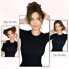 Messy Bun Hair Piece 100 Human Hair Synthetic Fiber Updo Hair Pieces
