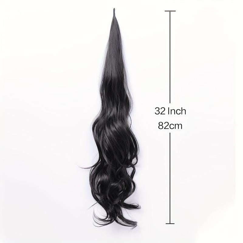 Curly Wavy Ponytail Extension 81 28 cm Full&Thick Long Synthetic Ponytail