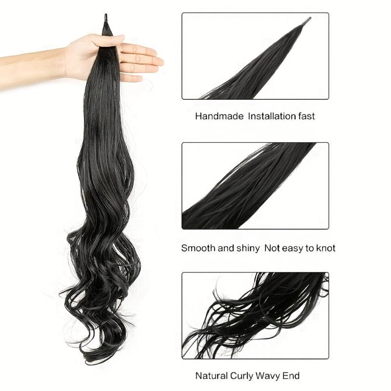 Curly Wavy Ponytail Extension 81 28 cm Full&Thick Long Synthetic Ponytail
