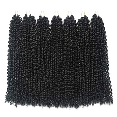 18 Inch Water Wave Synthetic Braids for Passion Twist Crochet Braiding Hair 1B