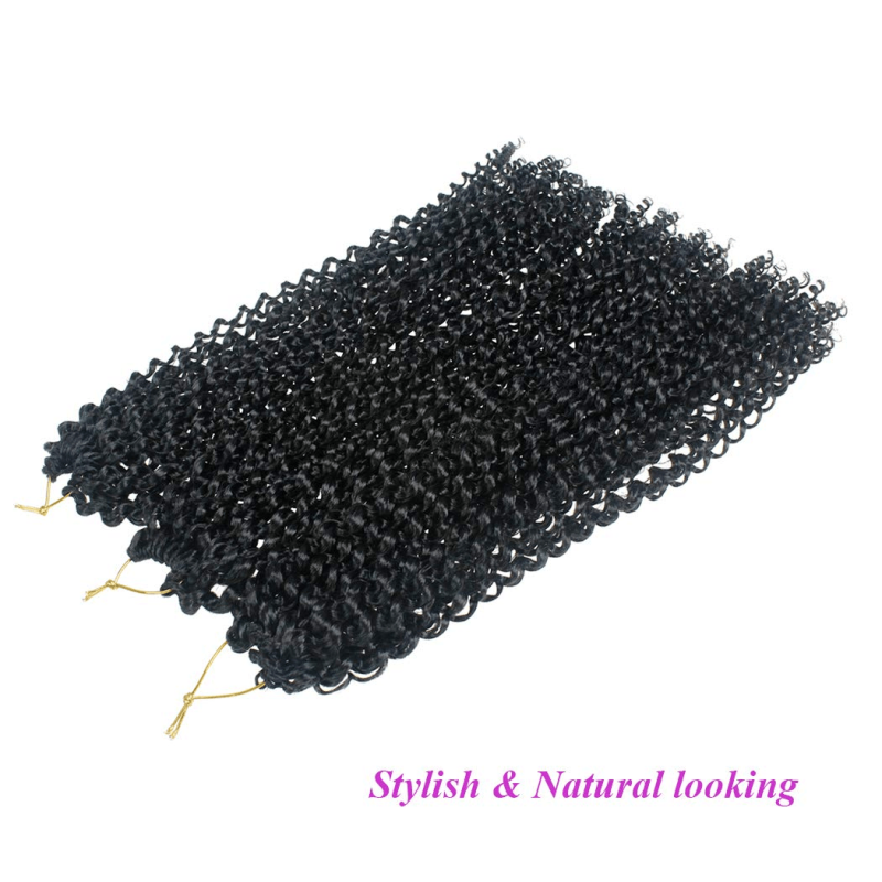 18 Inch Water Wave Synthetic Braids for Passion Twist Crochet Braiding Hair 1B