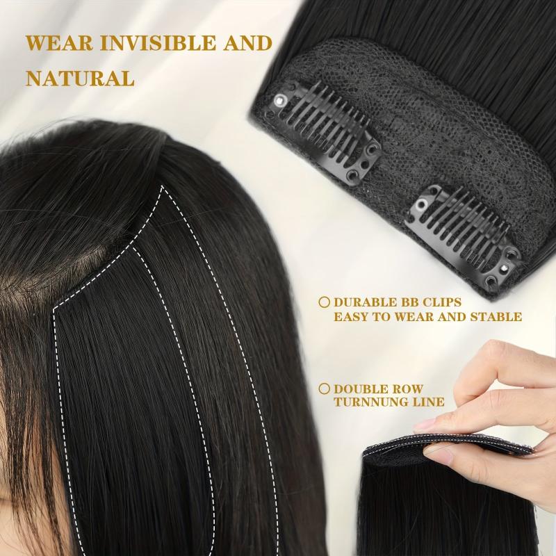 Straight Hair Pieces Synthetic Clip In Extensions for Daily Use