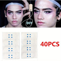 40pcs Invisible V Face Lift Stickers Instant Makeup Face Lift Tools