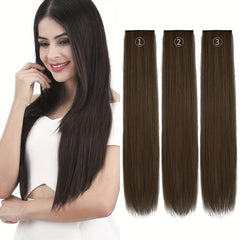 3pcs Clip In Synthetic Hair Extensions Long Straight Hair Extensions for Women