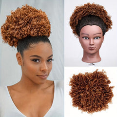 Afro Puff Drawstring Ponytail Short Curly Extensions